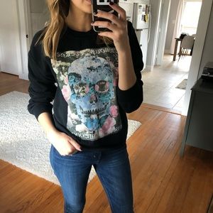 Floral Skull Obey Hoodie